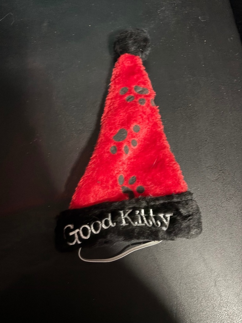 Pet Cat " Good Kitty" Santa hat